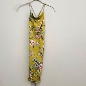 Fashion Nova 'Need A Floral' Mini Dress - Lime - Size S